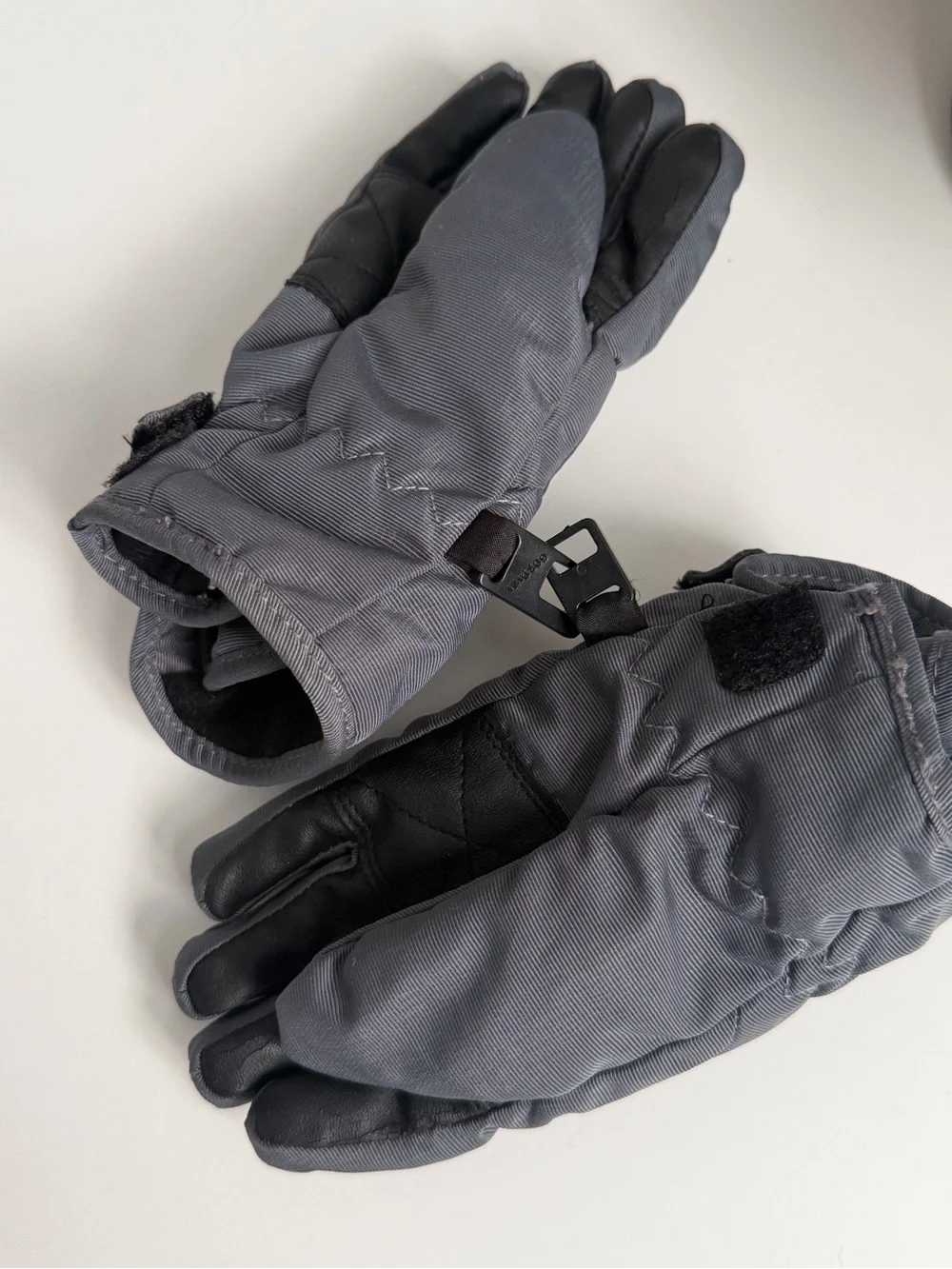 Gordini Grey Kids Winter Ski SnowGloves with Colorful Embroidery child XS